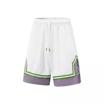 Li Ning Цветной блок Универсальные Удобные Спортивные шорты Мужские шорты Белый AAPV017-3 S