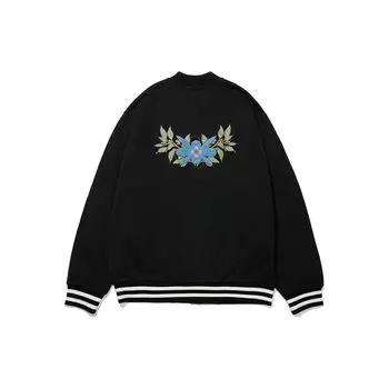 Li-Ning Модная спортивная куртка Daily Progress Gold Series с цветочной вышивкой, черная мужская куртка AJDT005-3 XL