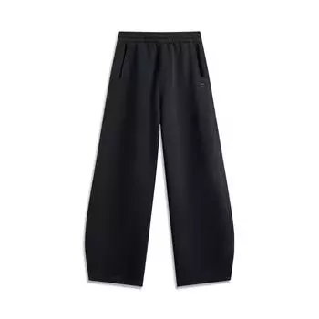 Li Ning Daily Prosperity Series CNY Zodiac Year Прямые трикотажные спортивные брюки женские плавки черного цвета AKLV108-1 M