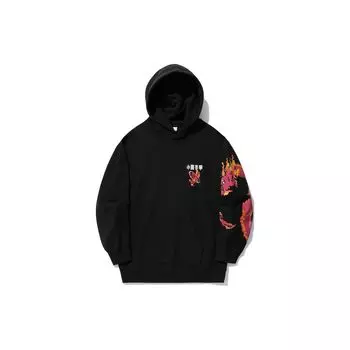 Li Ning Daily Prosperity Series Logo Print Loose Hoodie Men Hoodies Black AWDU337-3 M