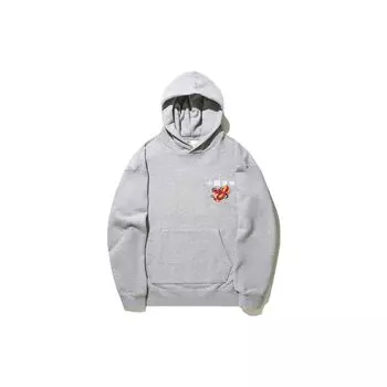 Li Ning Daily Prosperity Series Snowflake Totem Loose Pullover Hoodie Men Hoodies Gray AWDU337-5 S