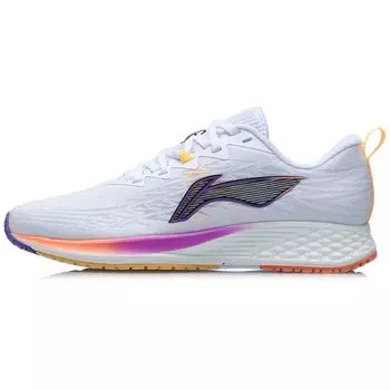 Li-Ning Dark Horse 4 белые фиолетовые женские кроссовки цвета слоновой кости стандарт-белые ARMR004-4