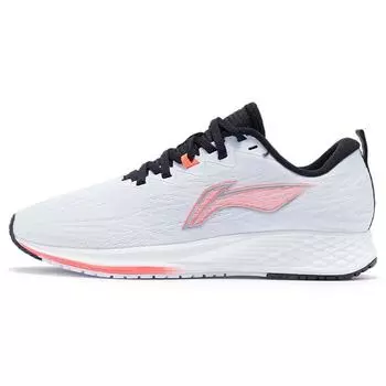 Li-Ning Dark Horse 4 Белые флуоресцентные женские кроссовки Congo Standard-White Fluorescent-Congo-Red ARMR004-12 35