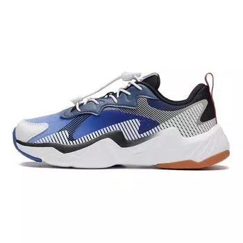 Li Ning Dark Night Elf 2.0 прочные спортивные повседневные туфли детские кроссовки белые синие YKCS120-5 32
