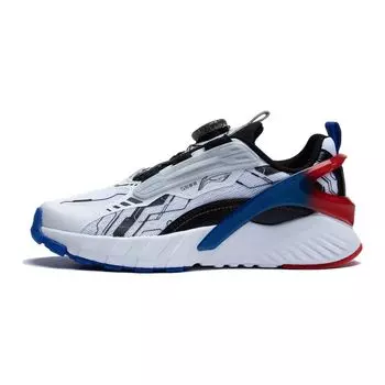 Li Ning детская супер размер 1.5 нескользящая амортизирующая износостойкая повседневная обувь детская повседневная обувь белый черный синий YKCT056-3 37