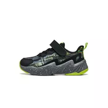 Li-Ning Детские кроссовки Night Elf 3.0 Glow In The Dark Cloud Anti-Kick Lightweight Rebound Low-Go с низким верхом для бега Детские кроссовки YKNT088-7 25