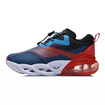 Li Ning Детские кроссовки серии Arc с полупальцевой воздушной подушкой, нескользящие, амортизирующие, износостойкие, дышащие, легкие, с отскоком, низкие, для бега YKFR004-5 35