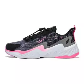 Li Ning Детские светящиеся удобные универсальные нескользящие износостойкие повседневные кроссовки Детские повседневные кроссовки Черный серый YKCT108-6 33