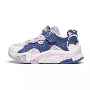 Li Ning Детские Yun Chuan Удобные Универсальные Низкие Кроссовки для Бега Детские Кроссовки для Бега Розовый Фиолетовый YKNT082-2 26