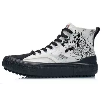 Li Ning Disney Collaboration Series High-Top Skate Shoes Women Skate Shoes Phantom-Black AGCR180-5 35
