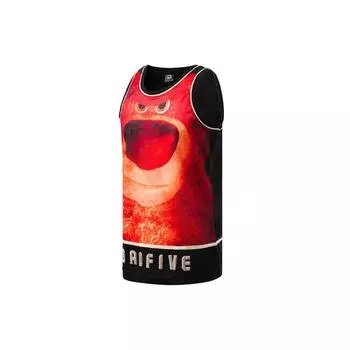 Li Ning Disney Toy Story Strawberry Bear Свободные баскетбольные майки унисекс Черные AAYR205-2 L