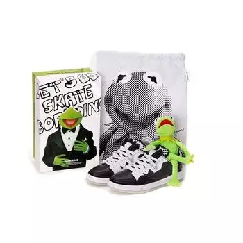 Li Ning Disney X Muppets Collaboration Легкие прочные низкие кроссовки мужские кроссовки черные белые AECR101-1 40