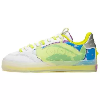 Li Ning Disney X Wei Wu 180 Low Удобные Мягкие Эластичные Скейт Культура Низкие Кроссовки Для Скейтбординга Мужские Кроссовки Для Скейтбординга Белые Желтые AECS033-1 43