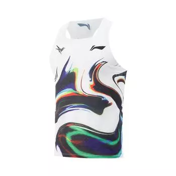 Li Ning Dragon Sparrow Дышащий Быстросохнущий Спортивный Приталенный На открытом воздухе Без рукавов Вязаный Гоночный Беговой Соревновательный Жилет Мужской жилет AAYV123-18 XL