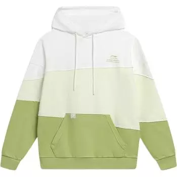 Li Ning дышащая свободная повседневная толстовка с капюшоном мужская толстовка светло-фруктово-зеленая AWDTC65-2 XL