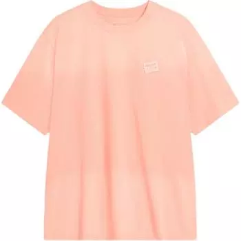 Li-Ning Дышащая удобная повседневная футболка с коротким рукавом для мужчин, цвет дыни-оранжевый AHSSF47-1 S