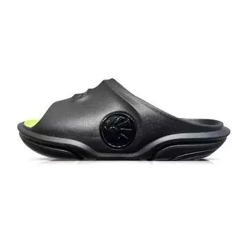 Li-Ning Дышащие нескользящие износостойкие сандалии EVA Silent Slide унисекс обувь черного цвета AYCT003-3 38