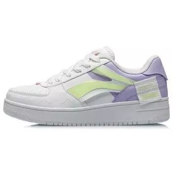 Li-Ning Дышащие нескользящие легкие низкие кроссовки для скейтбординга женские кроссовки Moonlight-Purple AGCQ378-4 40