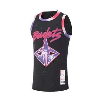 Li Ning Джимми Батлер Быстросохнущая Прохладная Свободная Универсальная Повседневная Майка для Баскетбола с Круглым Вырезом и Без Рукавов Мужская майка AAYV245-2 L