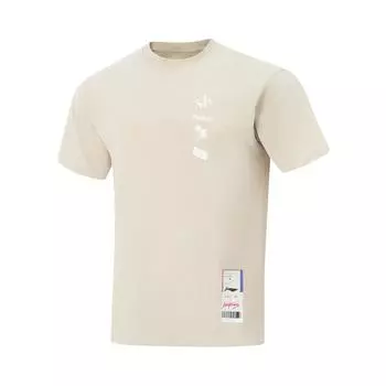 Li Ning Джимми Батлер Профессиональная баскетбольная свободная повседневная футболка с круглым вырезом и принтом букв, с коротким рукавом, мужская футболка AHSVC09-3 M