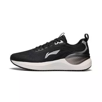 Li Ning Easy Adapt V2 Мягкие эластичные дышащие амортизирующие прочные низкие кроссовки для бега для мужчин, черные ARSU001-2 39