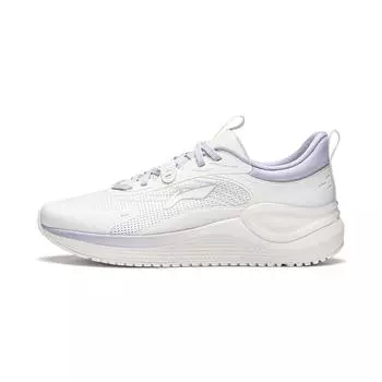 Li Ning Easy Fit V2 Мягкие, эластичные, дышащие, амортизирующие, прочные, низкие, повседневные кроссовки для бега, женские, белые, фиолетовые, ARSU002-1 40
