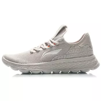 Li Ning Eazgo прочные дышащие низкие спортивные повседневные туфли мужские кроссовки Wind-Bell-Gray AREQ003-1 44