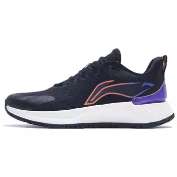 Li-Ning Element Удобные амортизирующие нескользящие износостойкие кроссовки с низким верхом мужские кроссовки черные оранжевые фиолетовые ARHS007-8 40