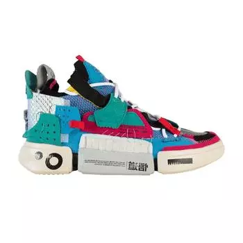 Li-Ning Essence 2 SFS Green Multi Мужские кроссовки разноцветные глянцево-синие изумрудно-зеленые AGBQ063-2