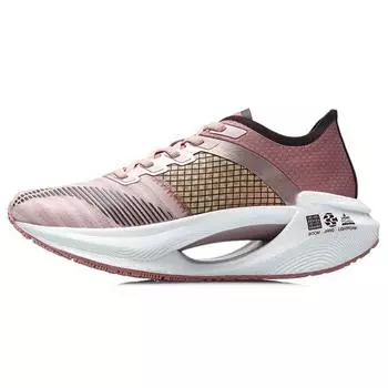 Li-Ning Essential Cool Амортизирующие дышащие кроссовки с низким верхом для бега женские кроссовки персиково-розовые ARHR122-4 35