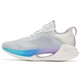 Li-Ning Essential Cotton Candy амортизирующие нескользящие износостойкие низкие повседневные кроссовки для бега мужские кроссовки белые синие фиолетовые ARRT007-16 39