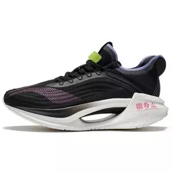 Li-Ning Essential Shadow Удобные повседневные амортизирующие нескользящие легкие кроссовки с низким верхом для бега мужские кроссовки черные серые ARRS003-3 40