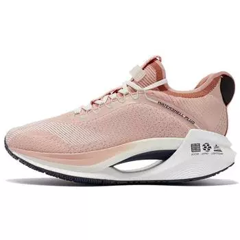 Li-Ning Essential светоотражающие нескользящие легкие низкие кроссовки для бега женские кроссовки песочно-оранжевые ARHR126-8 35