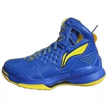Li Ning ET001 Спортивные Удобные Амортизирующие Износостойкие Высокие Баскетбольные Кроссовки Унисекс Синие ABAG041-2 43