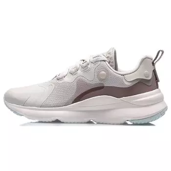 Li Ning Fabric PU удобные универсальные амортизирующие нескользящие износостойкие дышащие легкие низкие кроссовки для бега унисекс AREQ023-2 43