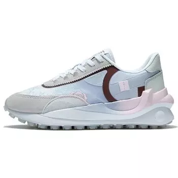 Li-Ning Fang Yuan износостойкие дышащие низкие спортивные повседневные туфли женские кроссовки серо-синие AGCS014-2 37