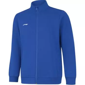 Li Ning Fashion Fitness Stand Collar Open Cardigan Sports Long Sleeve Hoodie Men Hoodie Light-Blue AWDUA75-4 M
