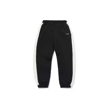 Li Ning Fashion Series свободные манжеты спортивные длинные брюки мужские низ черный AYKQ859-1 XXXL