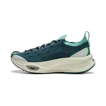 Li Ning Fashion Trend Series Olympic Color Matching Trend Спортивная повседневная обувь Унисекс Повседневная обувь Зеленая AZGU163-1 41
