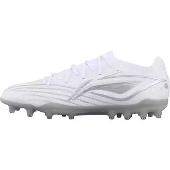 Li-Ning Fashionable Comfortable Mg (Rubber Short Studs) Artificial Turf Non-Slip Wear-Resistant Soccer Shoes Men Soccer Shoes White Silver YSFV025-4 38