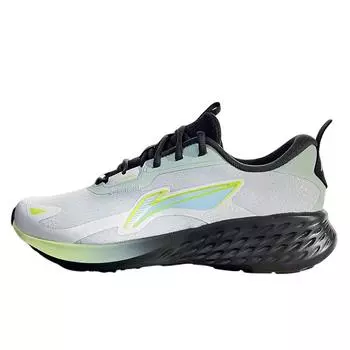 Li-Ning Fashionable Comfortable Non-Slip Wear-Resistant Low-Top Casual Running Shoes Unisex Sneakers Gray Green Black ARSU127-3 43