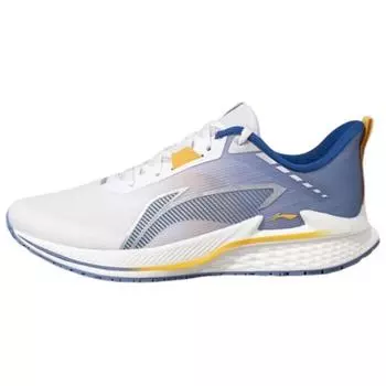 Li-Ning Fashionable Comfortable Shock Absorbing Non-Slip Wear-Resistant Low-Top Casual Running Shoes Men sneaker Light-Blue ARBU005-3 42