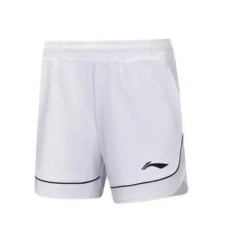 Li-Ning Fashionable Simple Beautiful Trendy Casual Shorts Women shorts White AAPT056-1 M