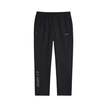 Li-Ning Fashionable Versatile Comfortable Outdoor Running Knit Sports Pants Women bottoms Black AYKV842-1 S