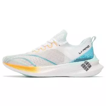 Li Ning Feidian Challenger цельные тканые прочные дышащие низкие кроссовки мужские кроссовки белые синие ARMS011-1 46