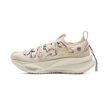 Li Ning Feidian CRC Lite Модные спортивные Нескользящие Износостойкие Светоотражающие Низкие Повседневные Кроссовки для Бега Унисекс Жемчужно-Белый AZGV047-2 40