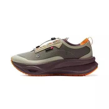 Li Ning Feidian CRC Lite Водоотталкивающие Модные Прочные Кроссовки для бега с низким верхом Унисекс кроссовки Зеленый Фиолетовый AZGV111-4 39