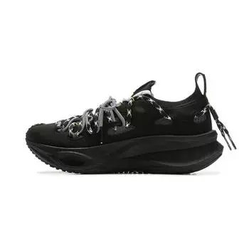 Li Ning Feidian Trail Модные Прочные Дышащие Низкие Повседневные Кроссовки Унисекс Повседневная Обувь Черный AZGV047-9 40
