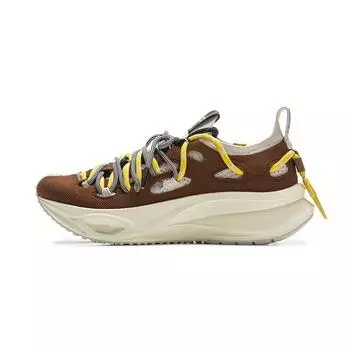 Li Ning Feidian Trail Series Модные Повседневные Дышащие Низкие Кроссовки Унисекс Каштаново-Коричневый Березово-Серый AZGV047-8 40
