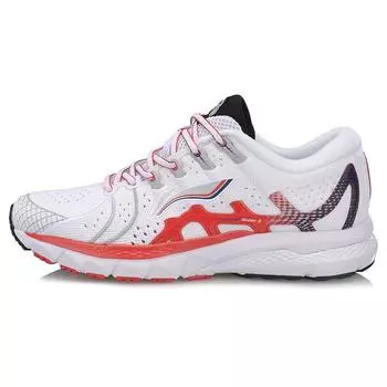 Li Ning Fierce Steed 4 Поддерживающие дышащие устойчивые спортивные туфли мужские кроссовки белые оранжевые ARZP001-4 40